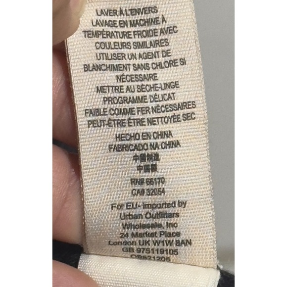 Free People Black Zip Up Jacket with Lace Up Sleeves -‎ Military Style - Size M - Picture 9 of 10